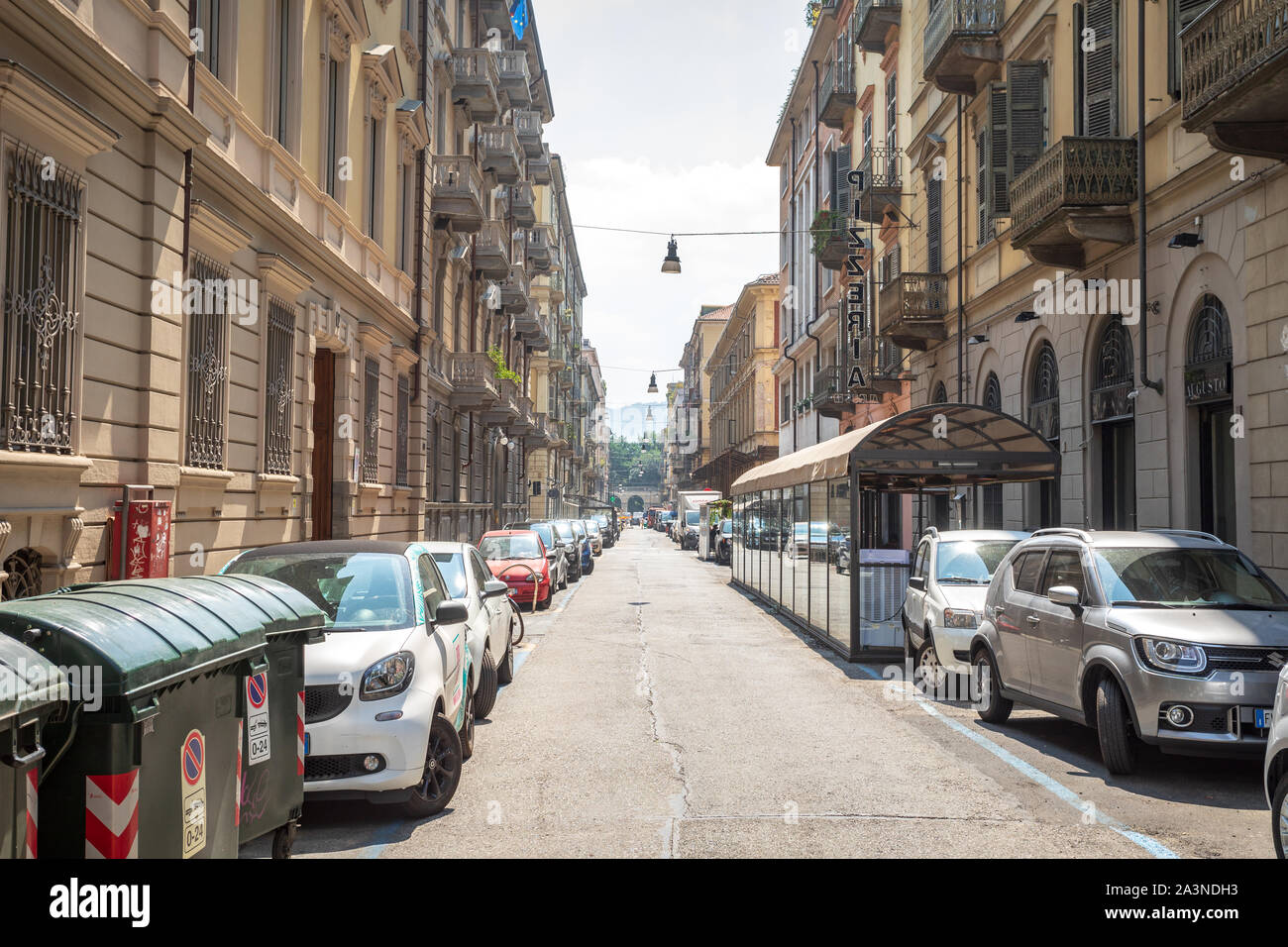 Turin streets, Italy Stock Photo Alamy