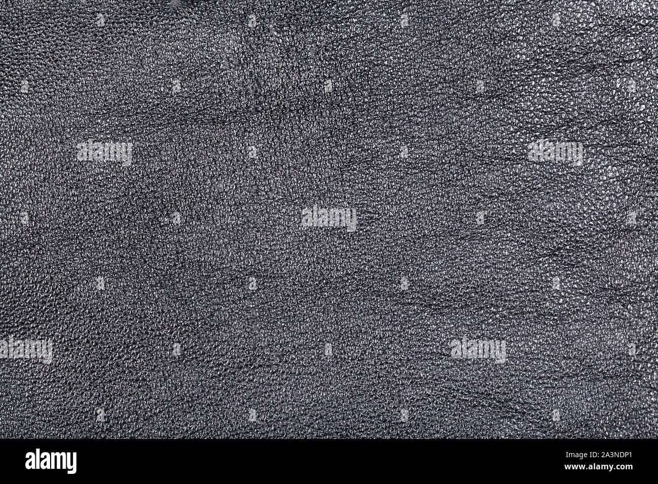 textured background from black leather close up Stock Photo
