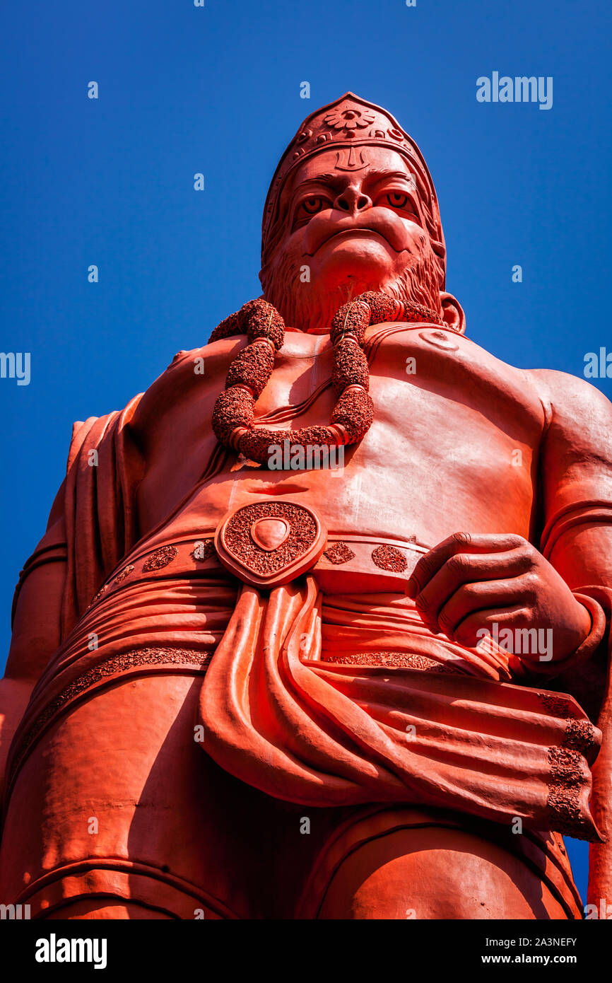 World's tallest statue of Lord Hanuman, India Stock Photo