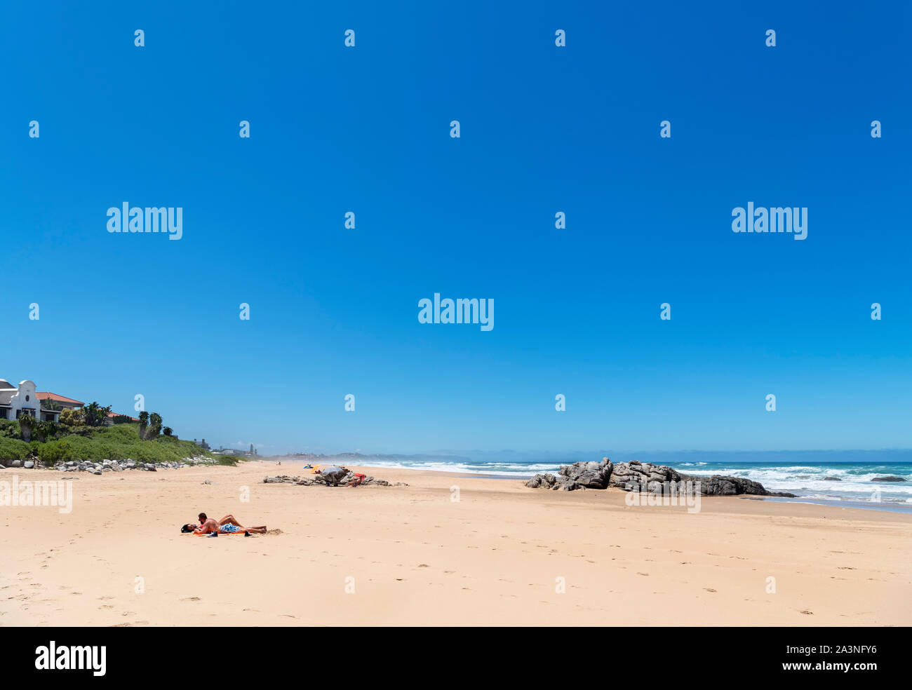 The beach at Wilderness, Garden Route, Western Cape, South Africa Stock Photo