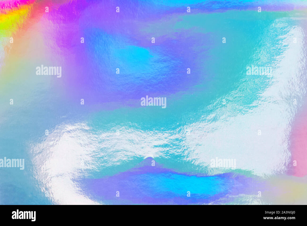 Abstract trendy multicolored holographic texture. Stock Photo