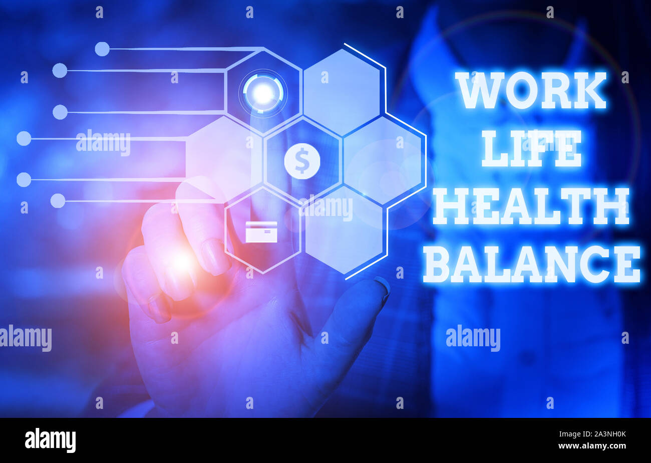 Handwriting text writing Work Life Health Balance. Conceptual photo ...