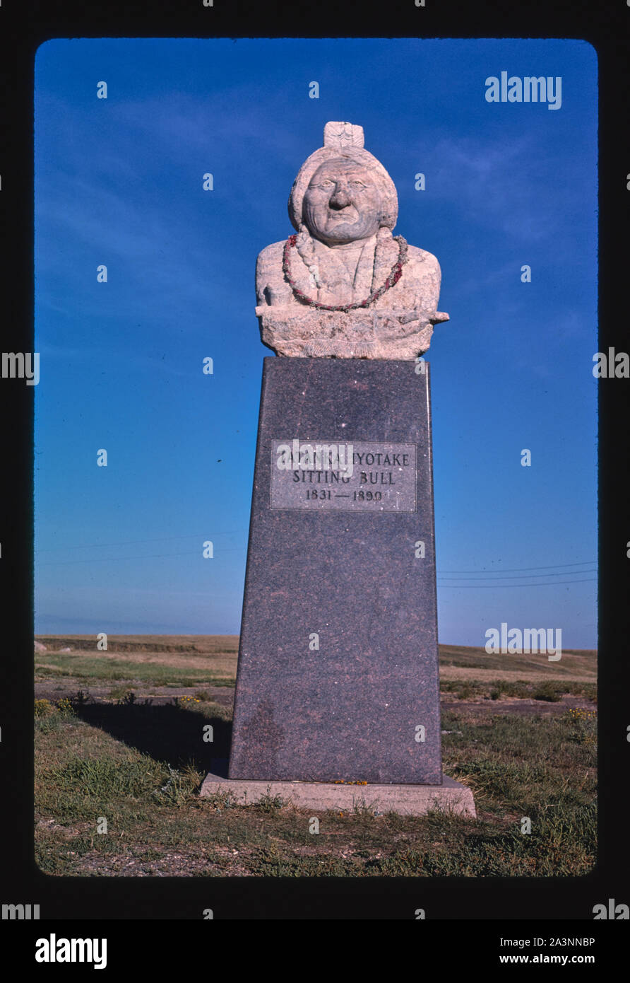 Sitting Bull Monument, Route 1806, Mobridge, South Dakota Stock Photo