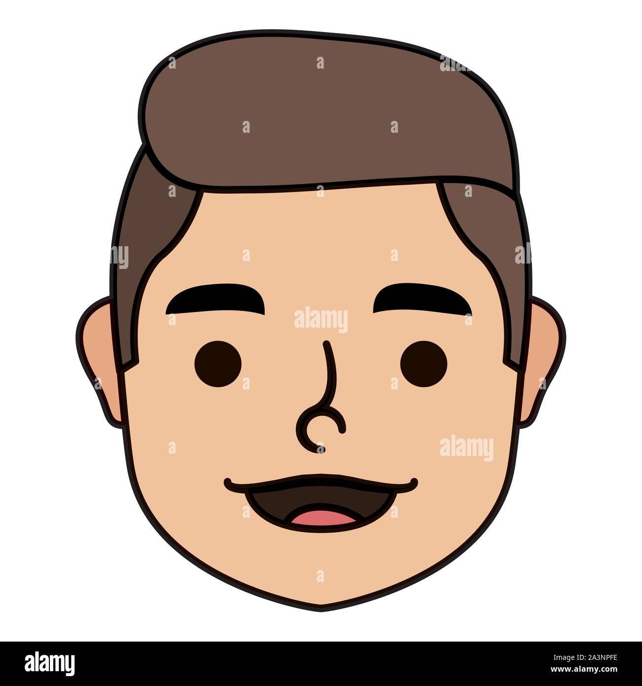 young man head character icon Stock Vector Image & Art - Alamy