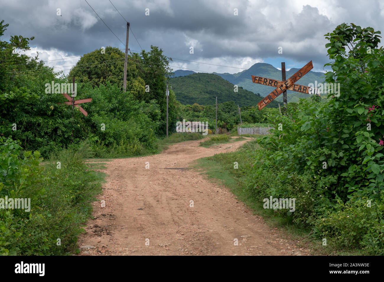 Rural scenery around the town of Trinidad de Cuba in October 2019 Stock Photo