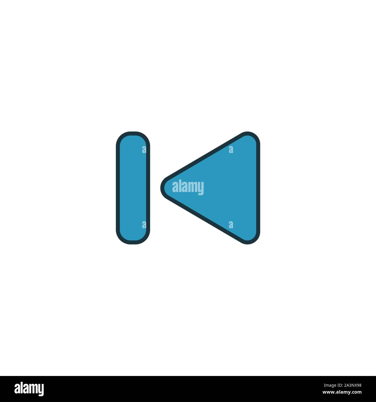 Forward icon. Outline filled creative elemet from audio buttons icons ...