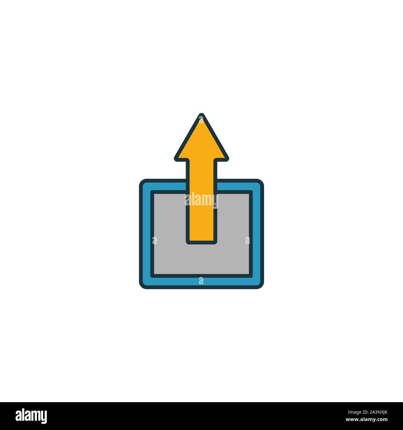 Profitability icon. Outline filled creative elemet from business ethics icons collection. Premium profitability icon for ui, ux, apps, software and Stock Vector