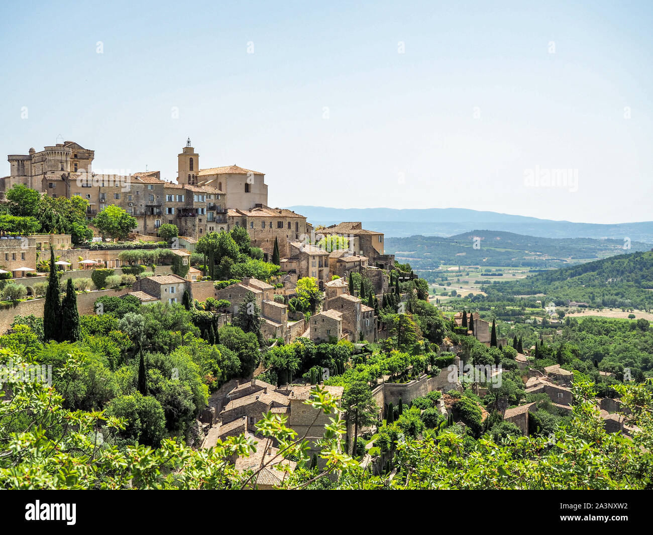 Hilltop Village Of Gordes In Provence France Stock Photo Alamy