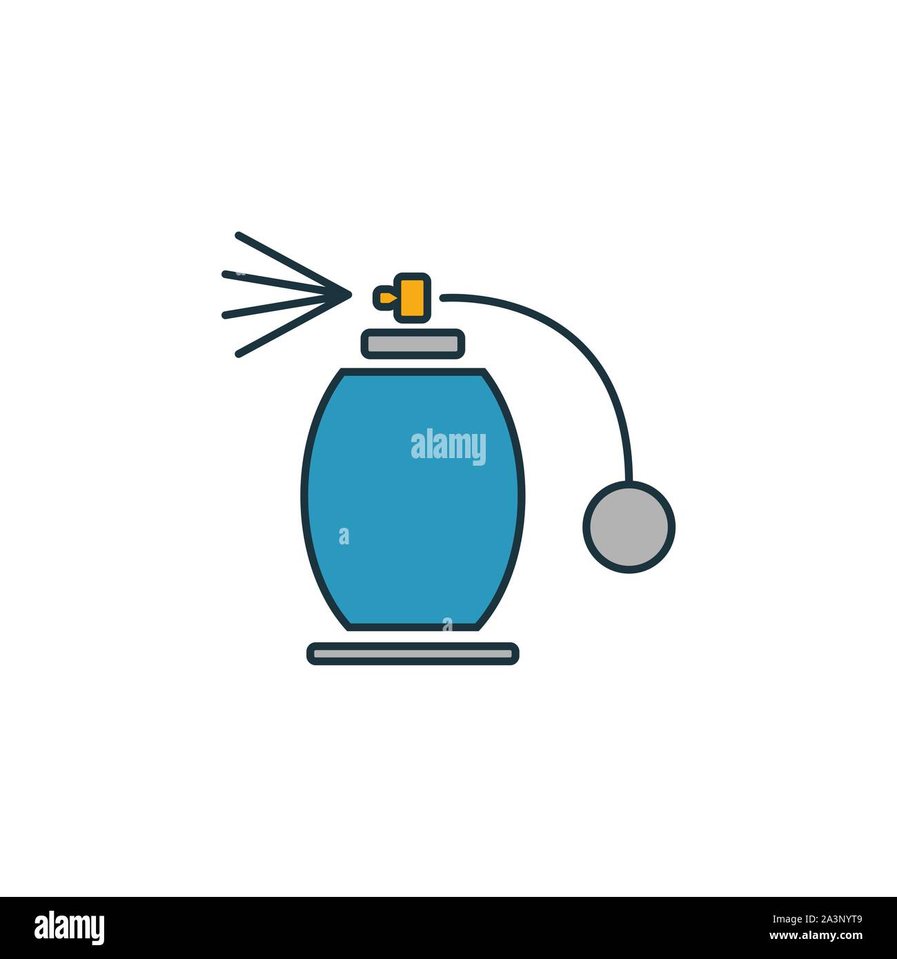 Spray icon. Outline filled creative elemet from barber shop icons ...