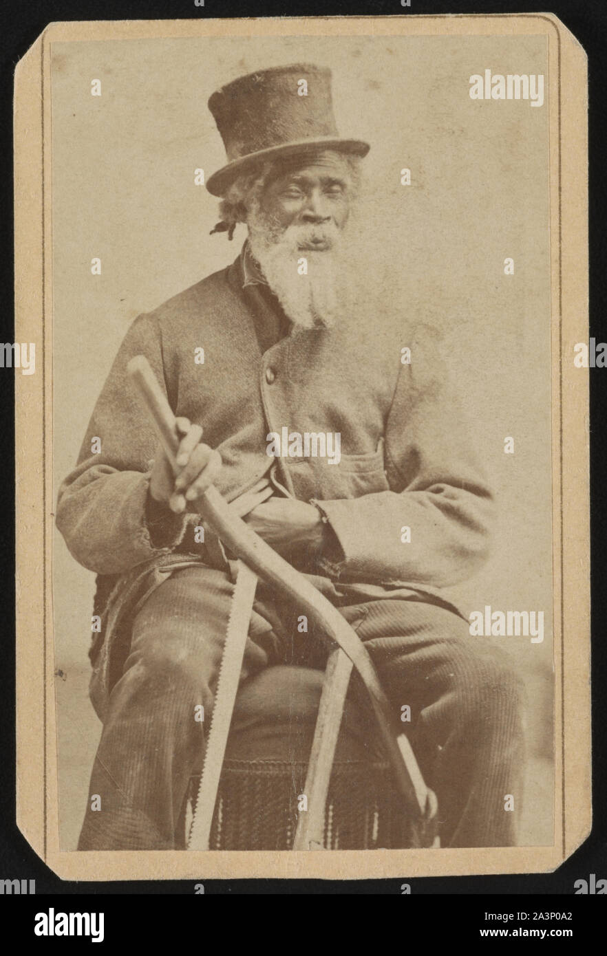 Slave of Richard Townsend / W.H. Ingram's Photograph and Ferrotype Gallery, No. 11 West Gay Street, West Chester, PA. Stock Photo