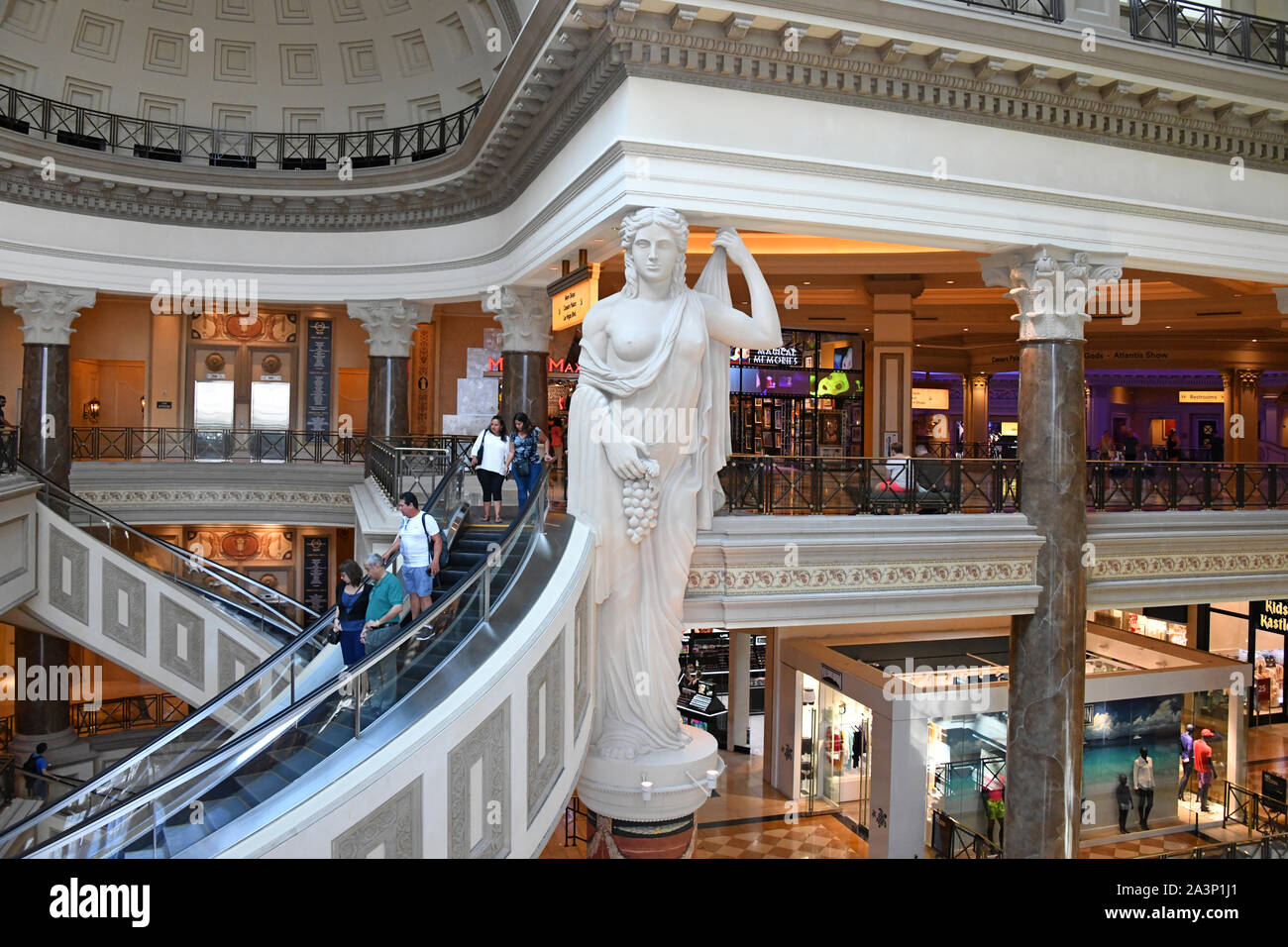 Inside The Forum Shops Luxury Shopping Mall at Caesars Palace, Las Vegas  Stock Photo - Alamy