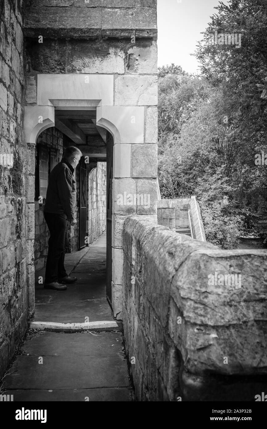 Old city walls york Black and White Stock Photos & Images - Alamy