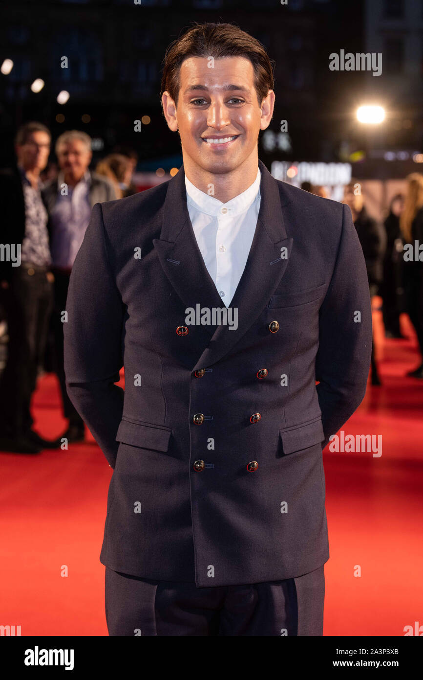Ollie Locke attending the Greed European Premiere as part of the BFI London Film Festival 2019 held at the Odeon Luxe, Leicester Square in London. Stock Photo