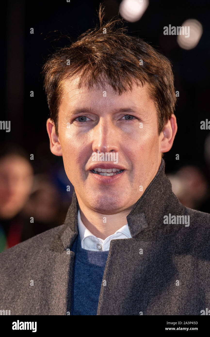 James Blunt attending the Greed European Premiere as part of the BFI London Film Festival 2019 held at the Odeon Luxe, Leicester Square in London. PA Photo. Picture date: Wednesday October 9, 2019. Photo credit should read: PA Wire Stock Photo