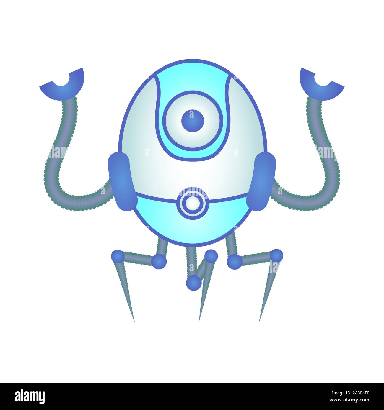 robot cyborg tech isolated icon Stock Vector Image & Art - Alamy