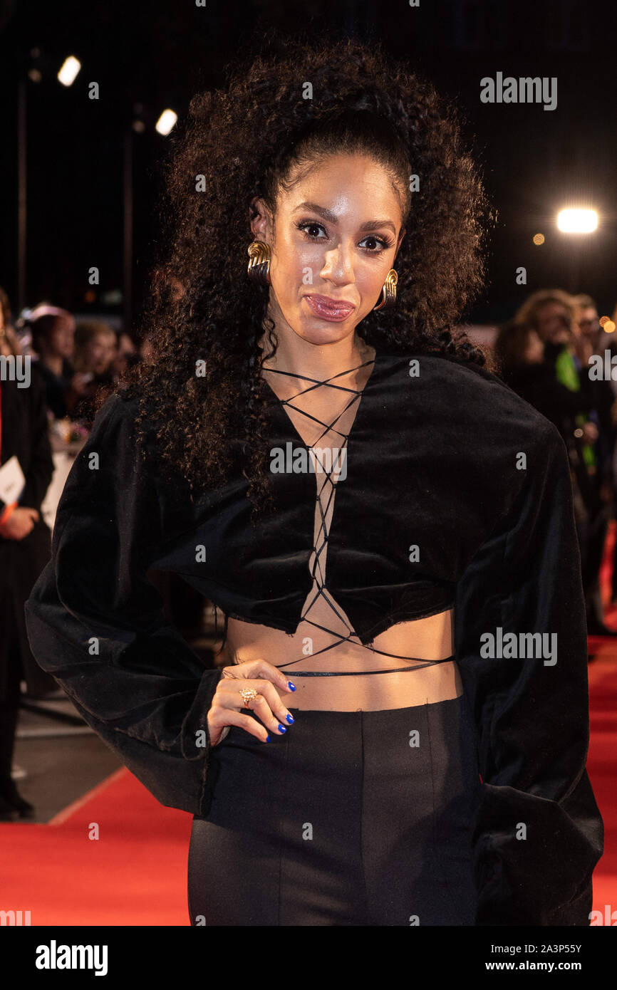 Pearl Mackie attending the Greed European Premiere as part of the BFI London Film Festival 2019 held at the Odeon Luxe, Leicester Square in London. PA Photo. Picture date: Wednesday October 9, 2019. Photo credit should read: PA Wire Stock Photo