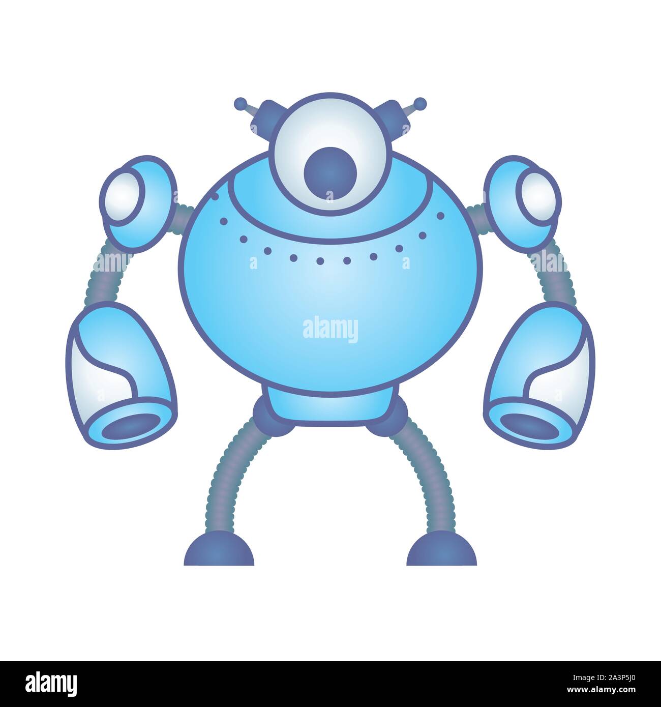 humanoid robot cyborg isolated icon Stock Vector Image & Art - Alamy