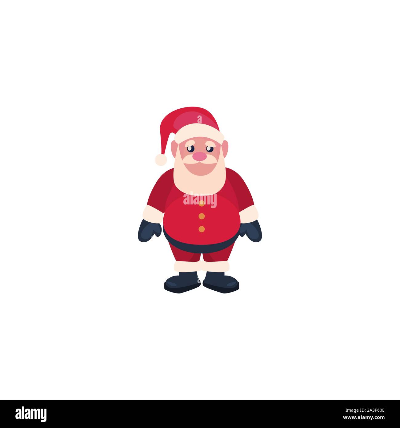 santa claus on white background vector illustration design Stock Vector ...