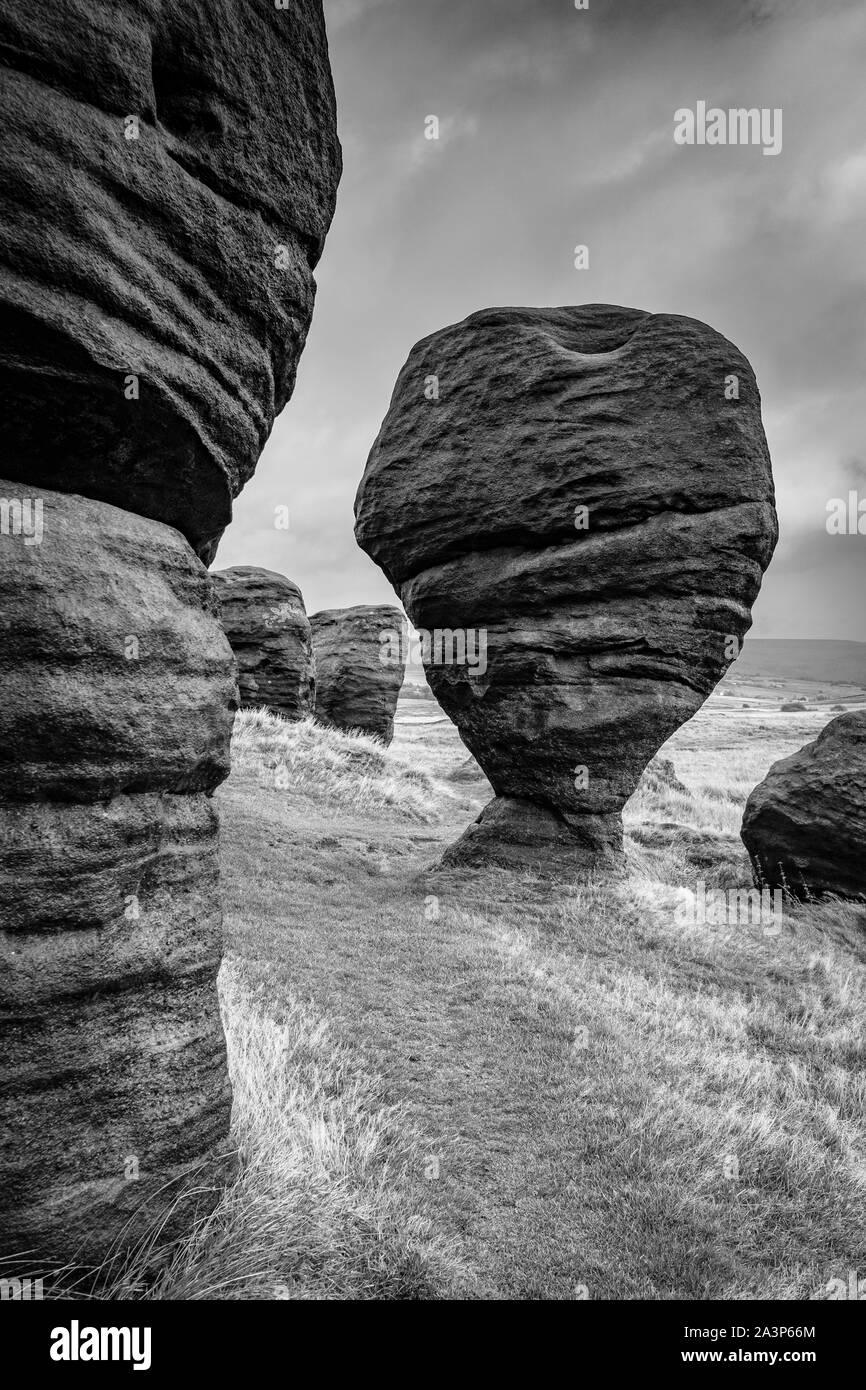 Bride Formations Rocks Ice age formation Black and White Stock Photos & Images - Alamy