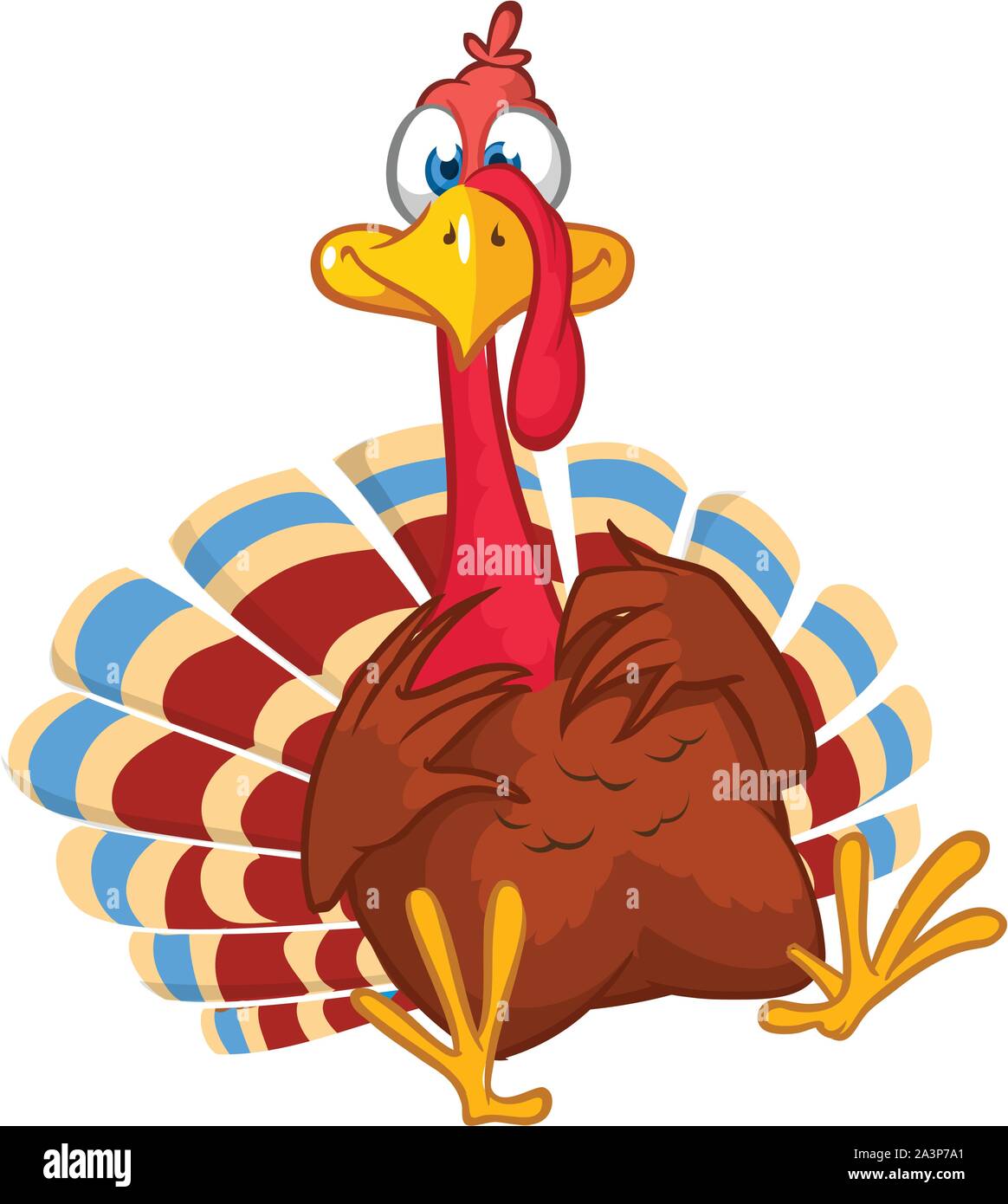 Cartoon turkey bird character Stock Vector Image & Art Alamy