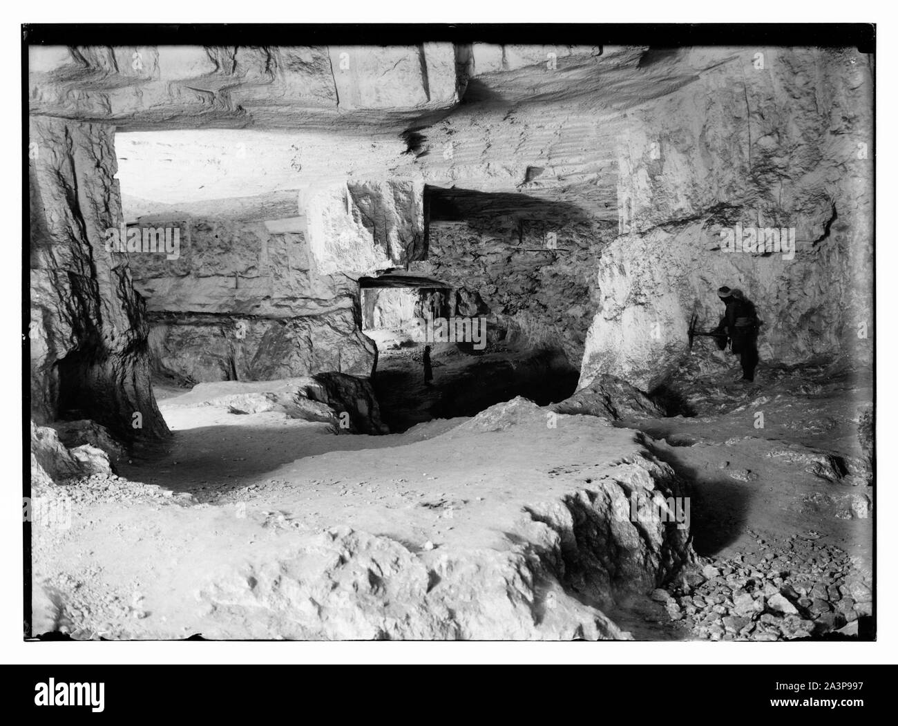 Solomon's Quarries, plus 3 negs of ancient tomb Stock Photo