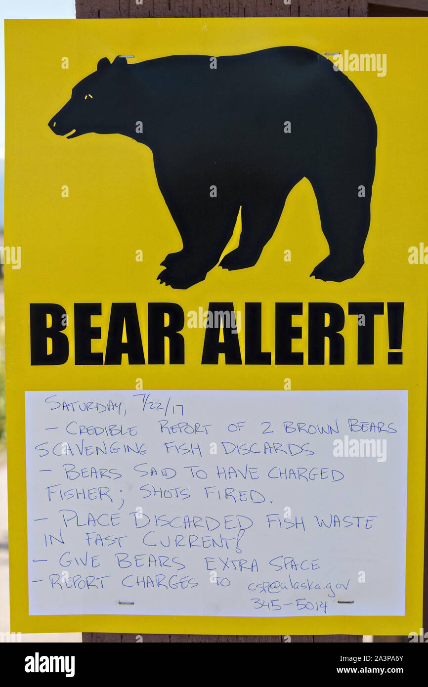 35 Bear Warning Sign Yellow Predator Hazard Royalty-Free Images