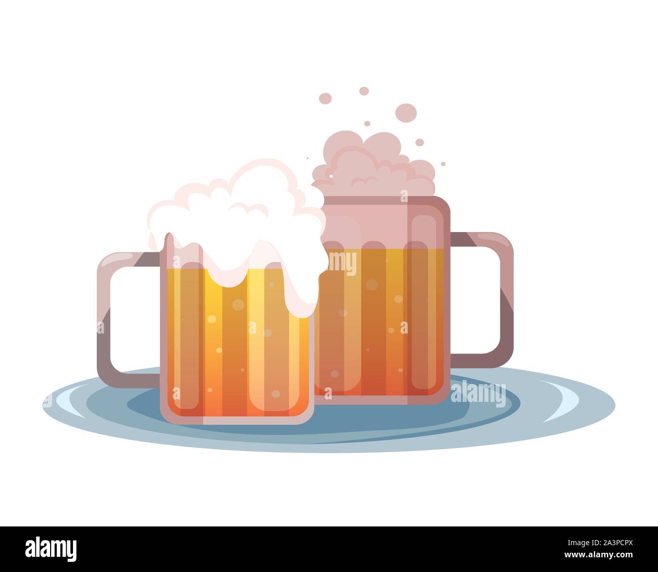 mug of beer in white background vector illustration design Stock Vector ...
