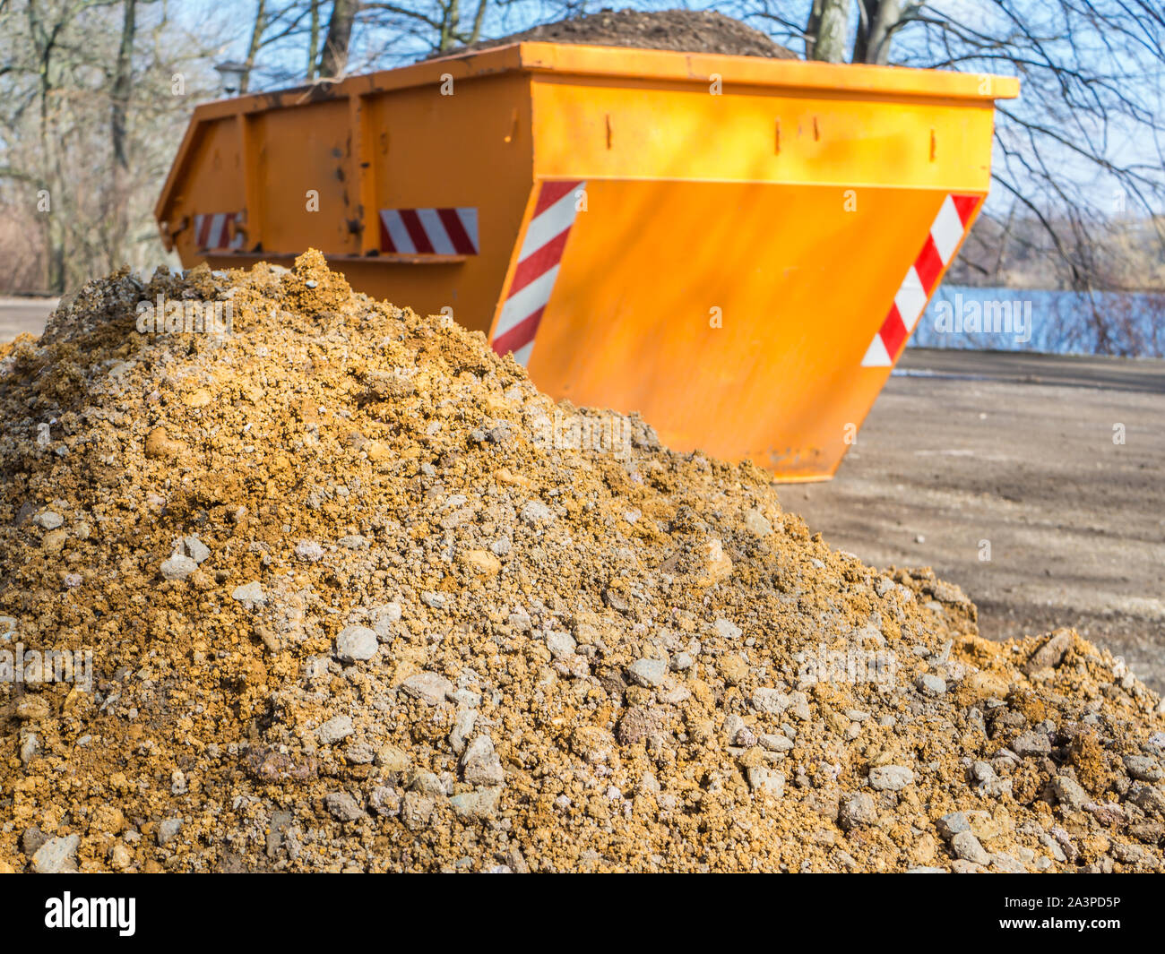 Container with frost protection construction site Stock Photo Alamy