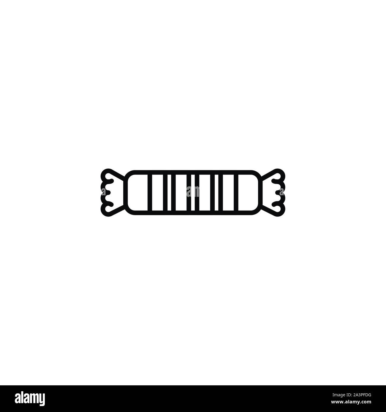 packing sweet and candies icon line illustration Stock Vector Image ...