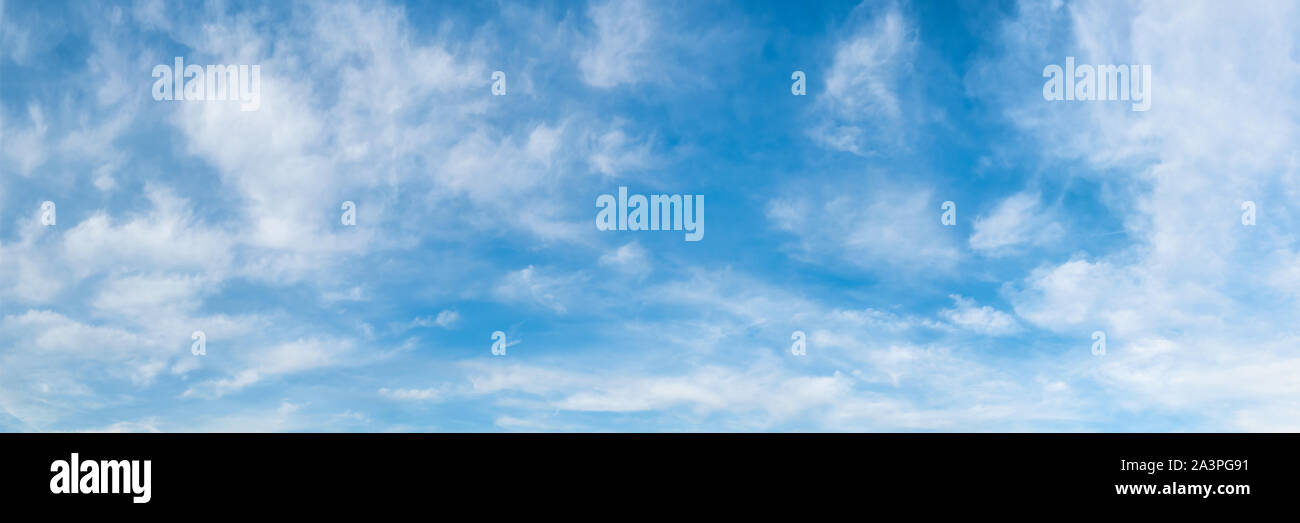 Beautiful blue sky with clouds as background Stock Photo