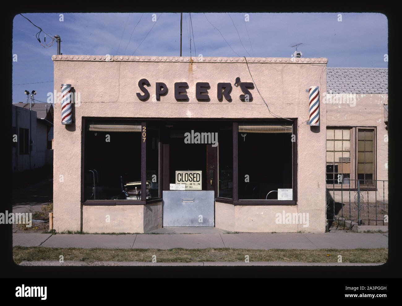 Speer's Barber Shop, Lordsburg, New Mexico Stock Photo Alamy