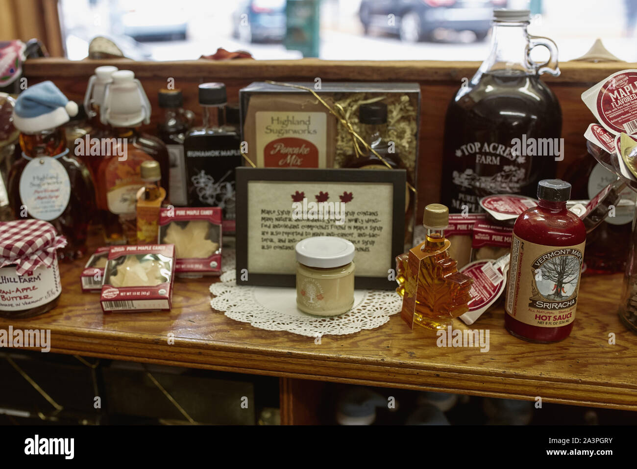 Woodstock, Vermont September 30th, 2019 Variety of New England maple