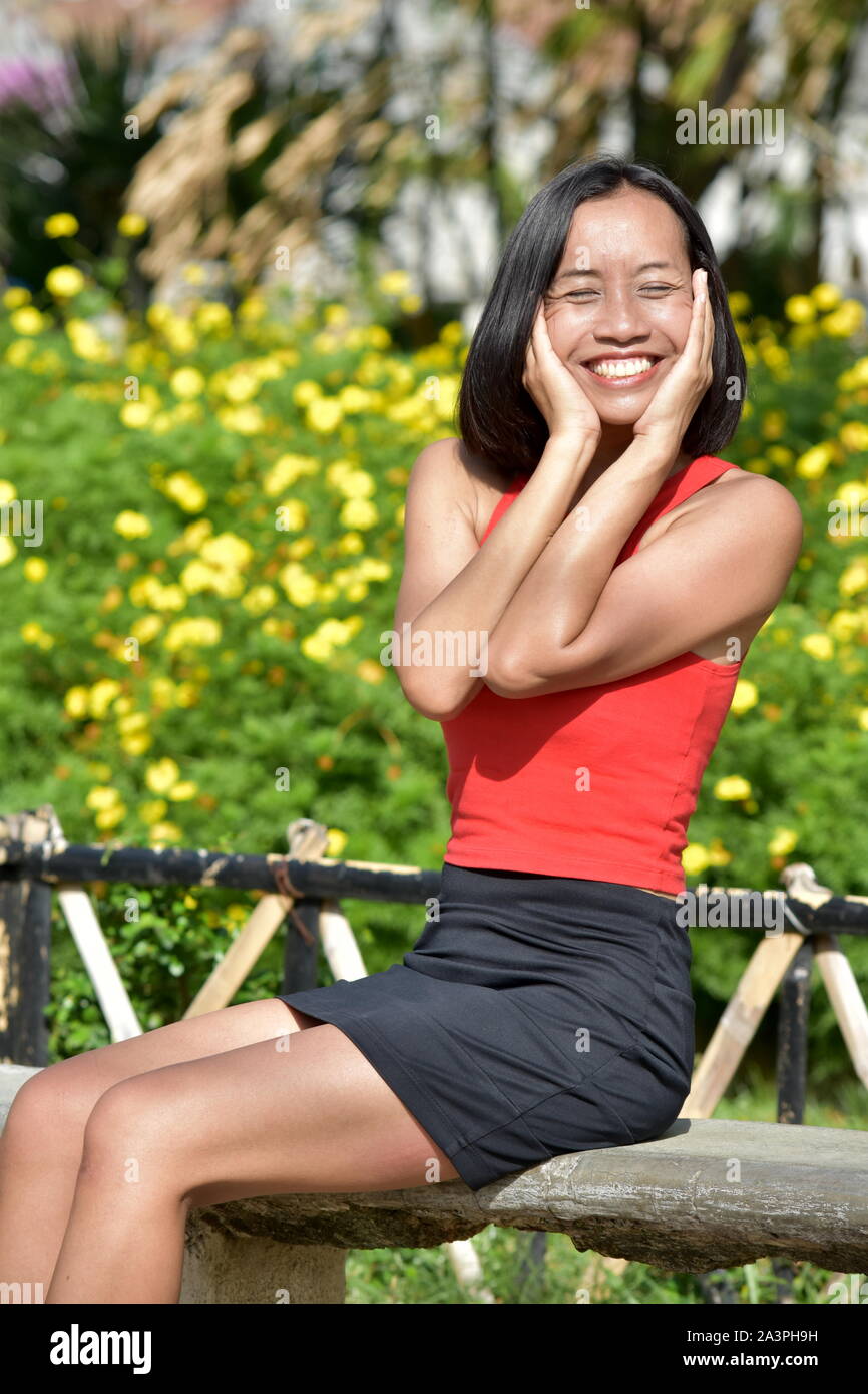Pretty Young Minority Adult Female Stock Photo