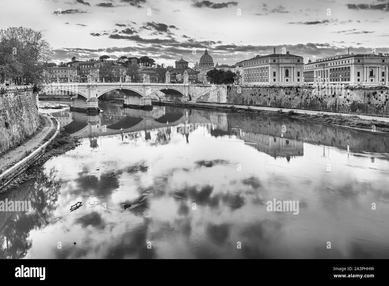 Beautiful monument in rome Black and White Stock Photos & Images - Alamy
