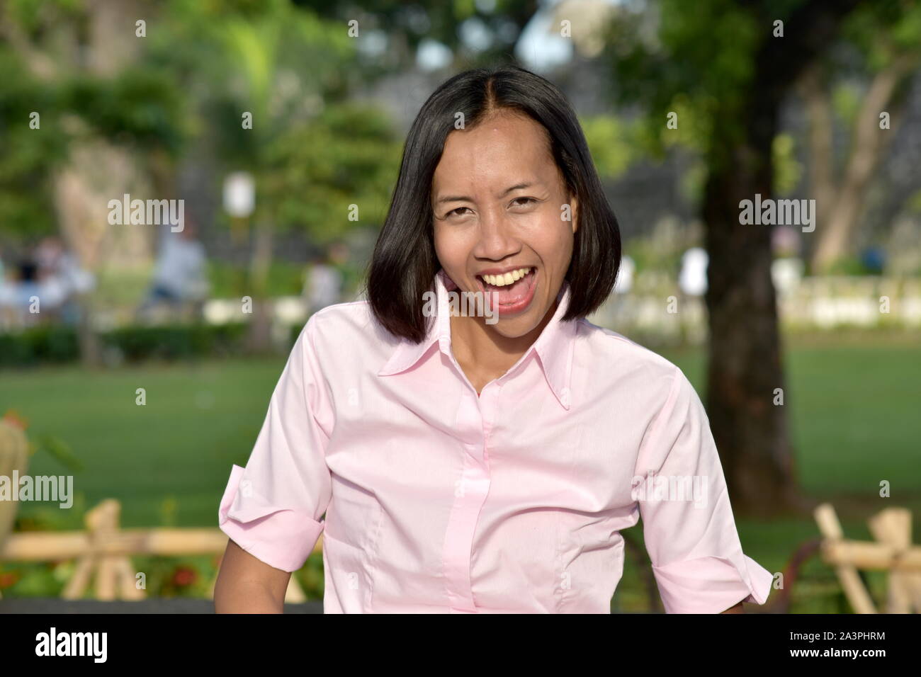 Beautiful Diverse Woman And Laughter Stock Photo