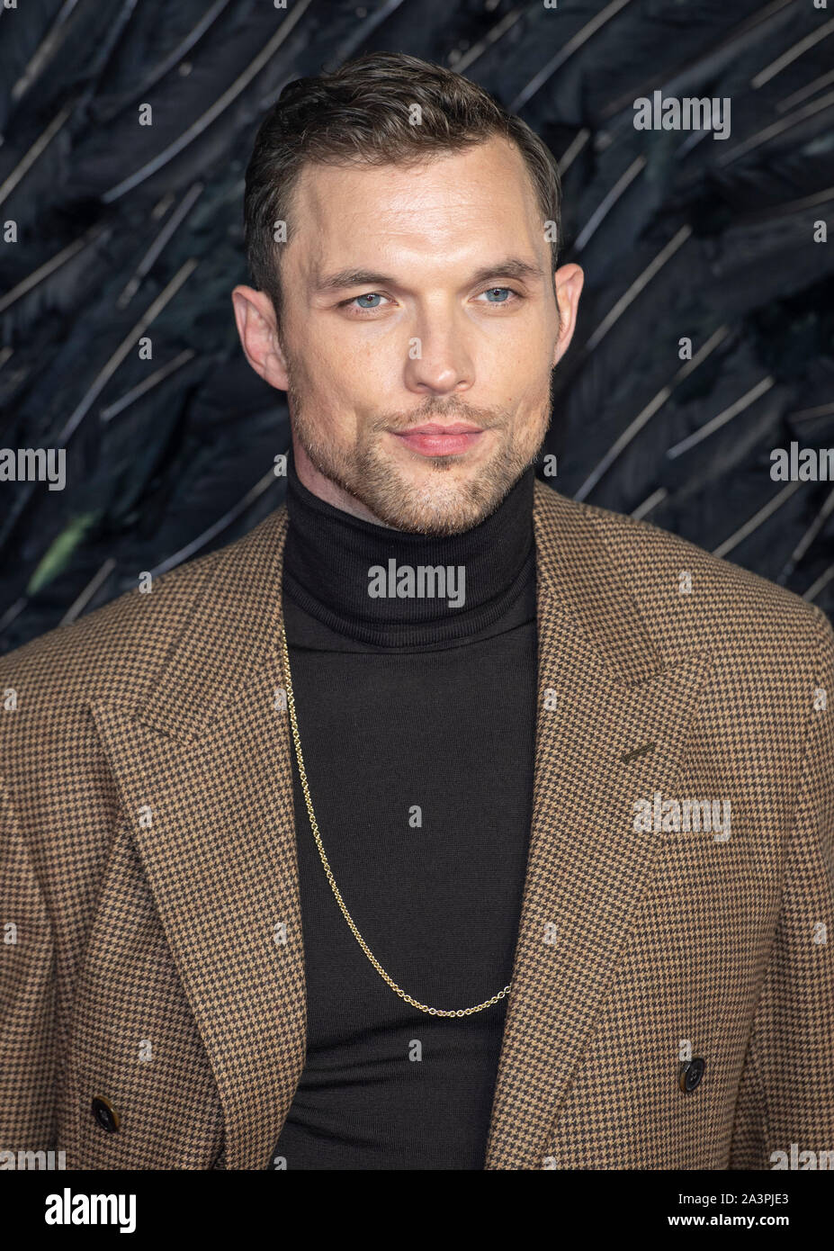 LONDON - ENGLAND - OCT 9. Ed Skrien attends the ‘Maleficent: Mistress of Evil’ European Premiere at the BFI Imax, Waterloo, London, England on the 9th October 2019. Gary Mitchell/Alamy Live News Stock Photo