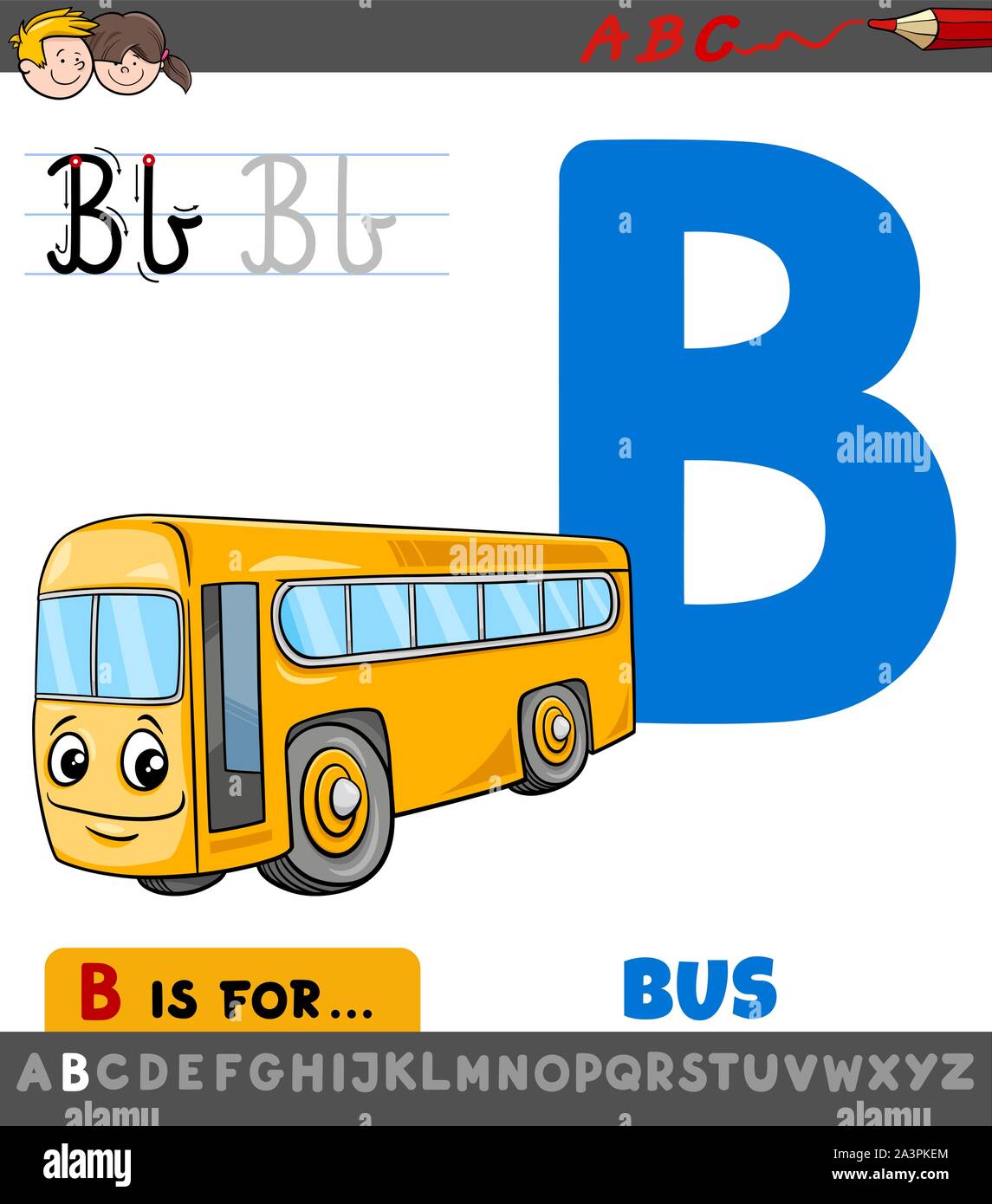 B Type Bus Stock Vector Images - Alamy