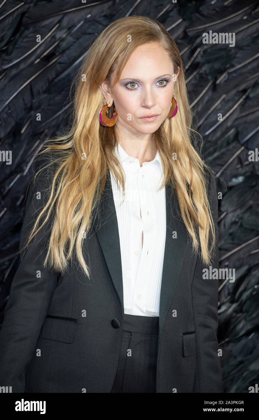 LONDON - ENGLAND - OCT 9. Juno Temple attends the ‘Maleficent: Mistress of Evil’ European Premiere at the BFI Imax, Waterloo, London, England on the 9th October 2019. Gary Mitchell/Alamy Live News Stock Photo