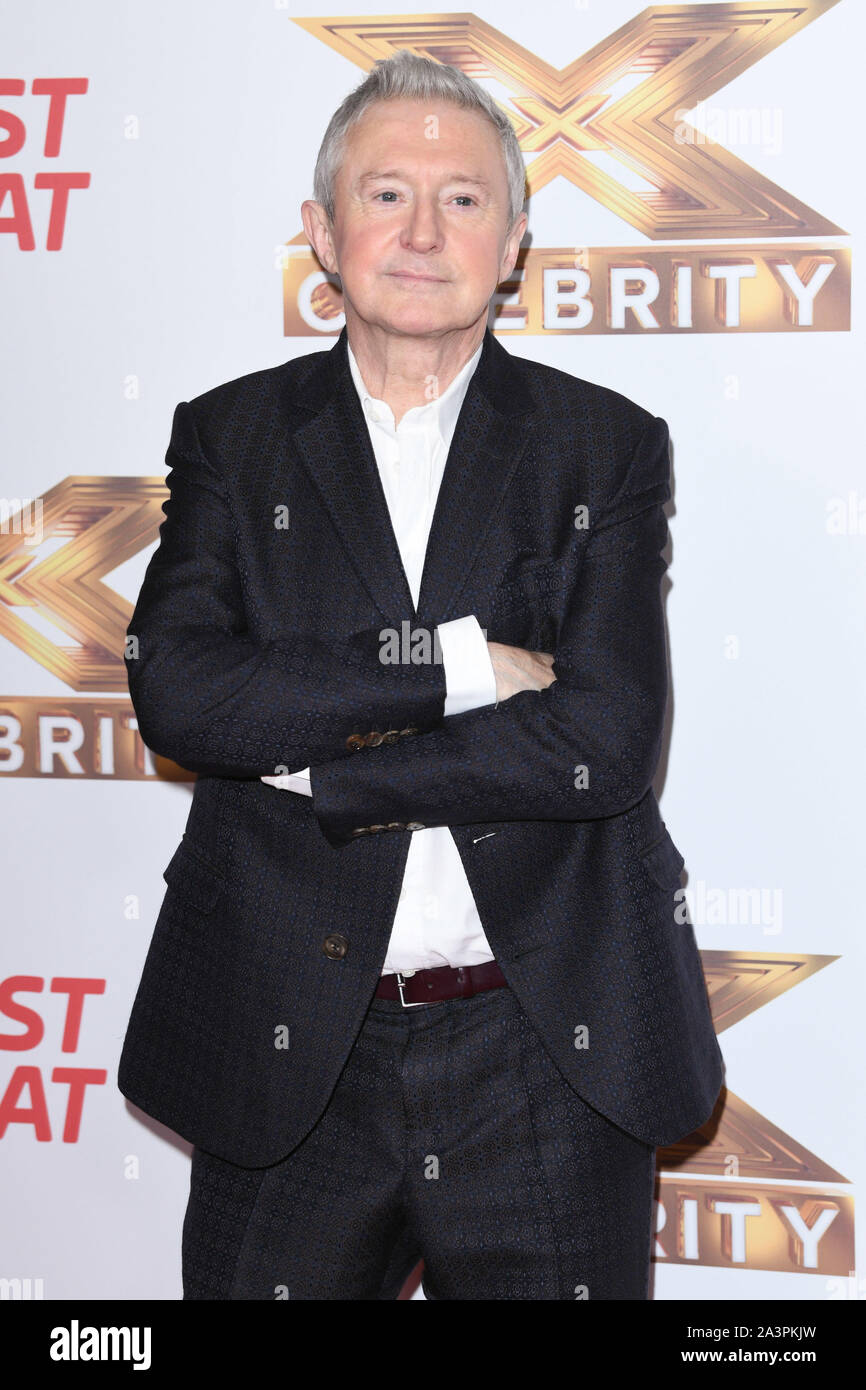 LONDON, UK. October 09, 2019: Louis Walsh at the photocall for "The X Factor: Celebrity", London. Picture: Steve Vas/Featureflash Credit: Paul Smith/Alamy Live News Stock Photo