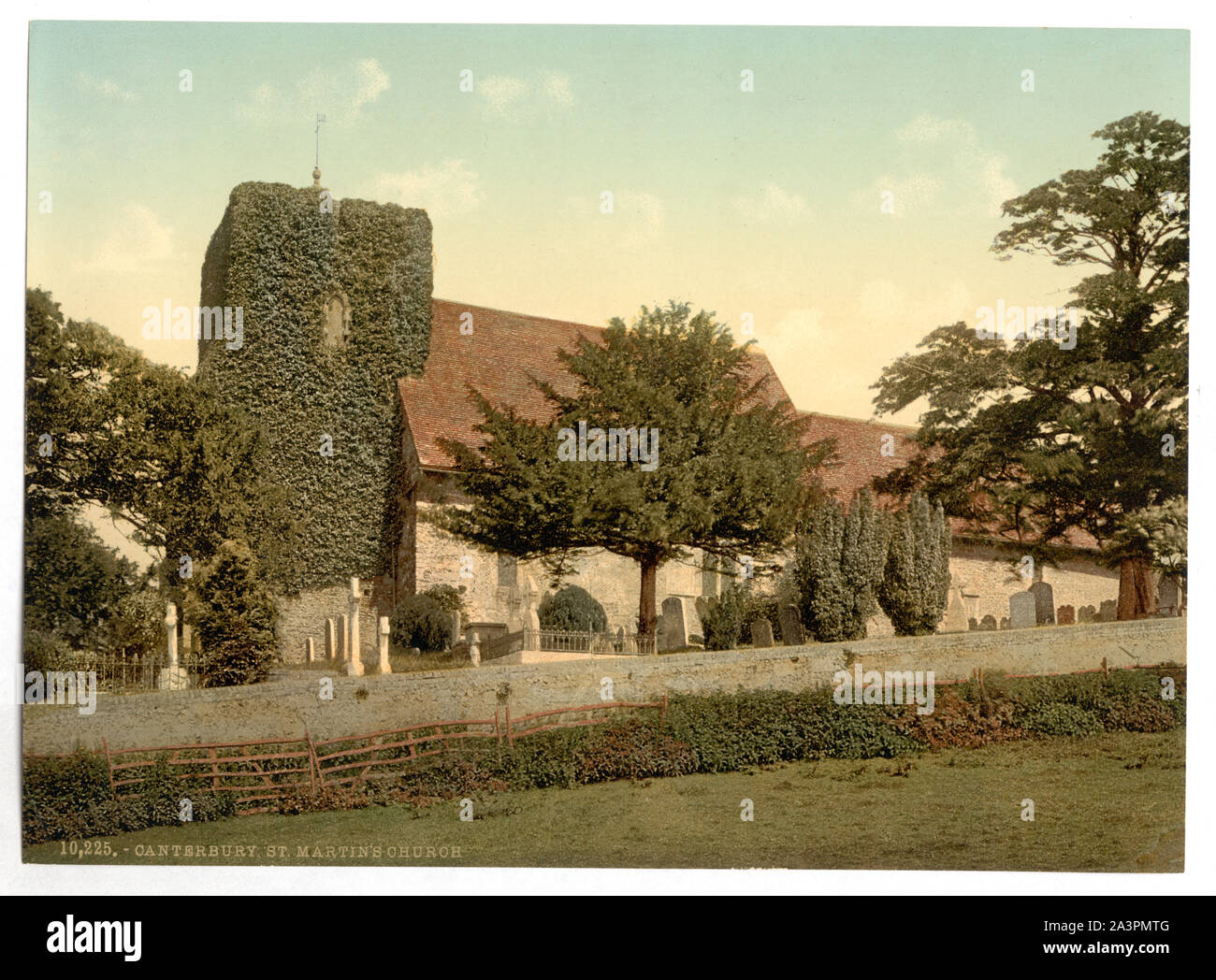 St. Martin's Church, Canterbury, England Print no. 10225. Stock Photo