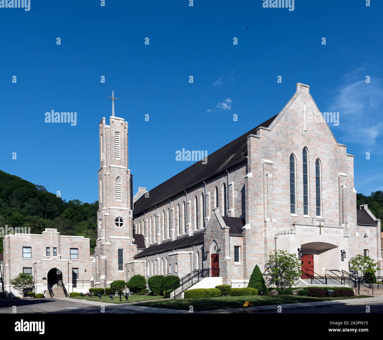 St. Michael Roman Catholic Church, which opened in 1952 in Wheeling