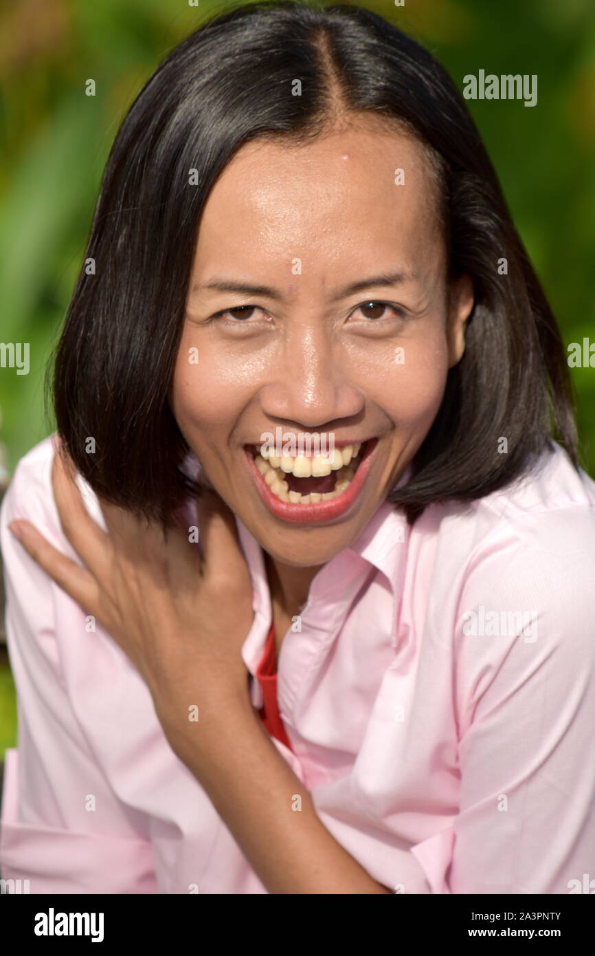 Pretty Diverse Woman And Laughter Stock Photo