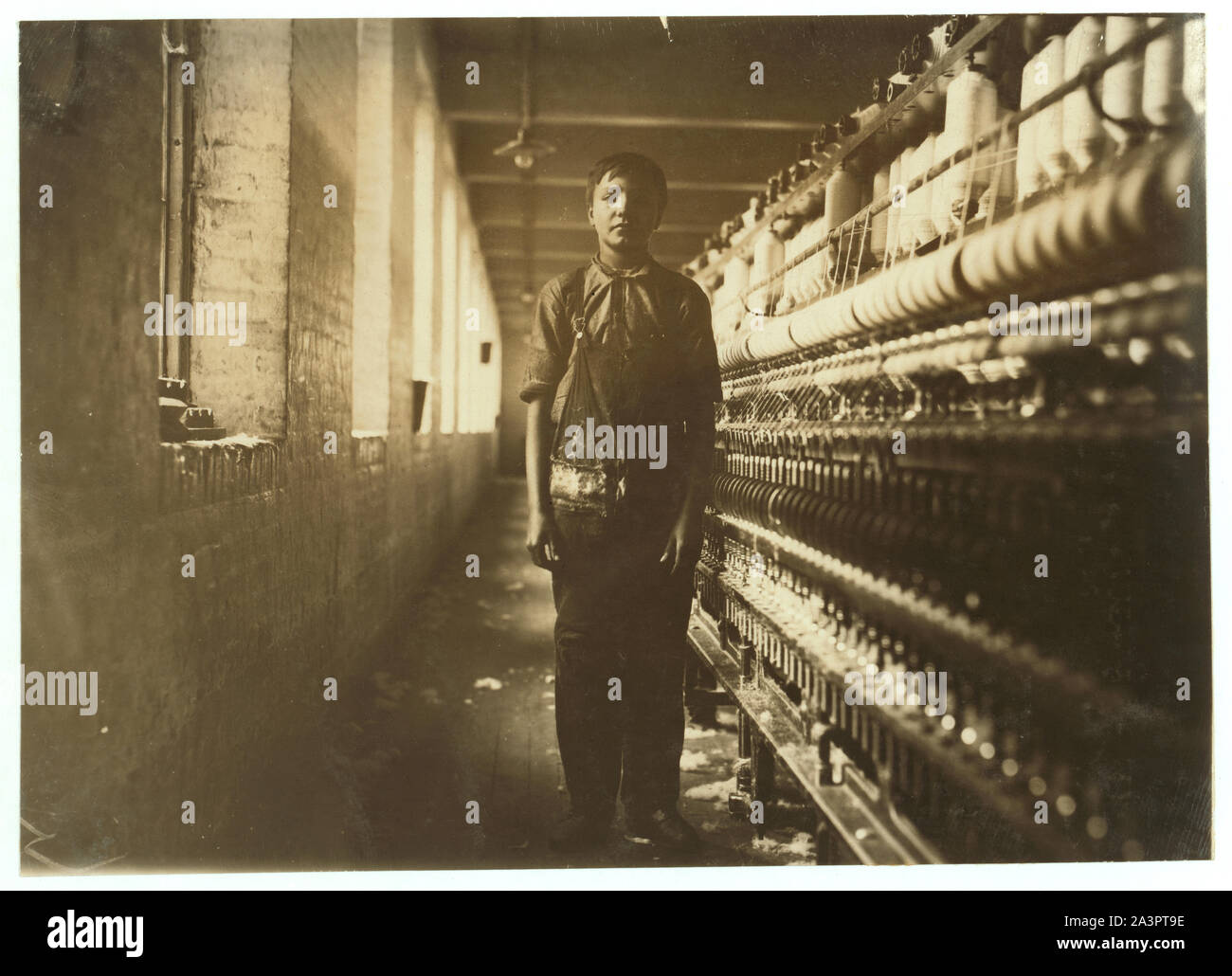 Stanley Cherpiak, 13 Gardner Rd. Illiterate, works in Spinning Room #7. See #2648. Stock Photo