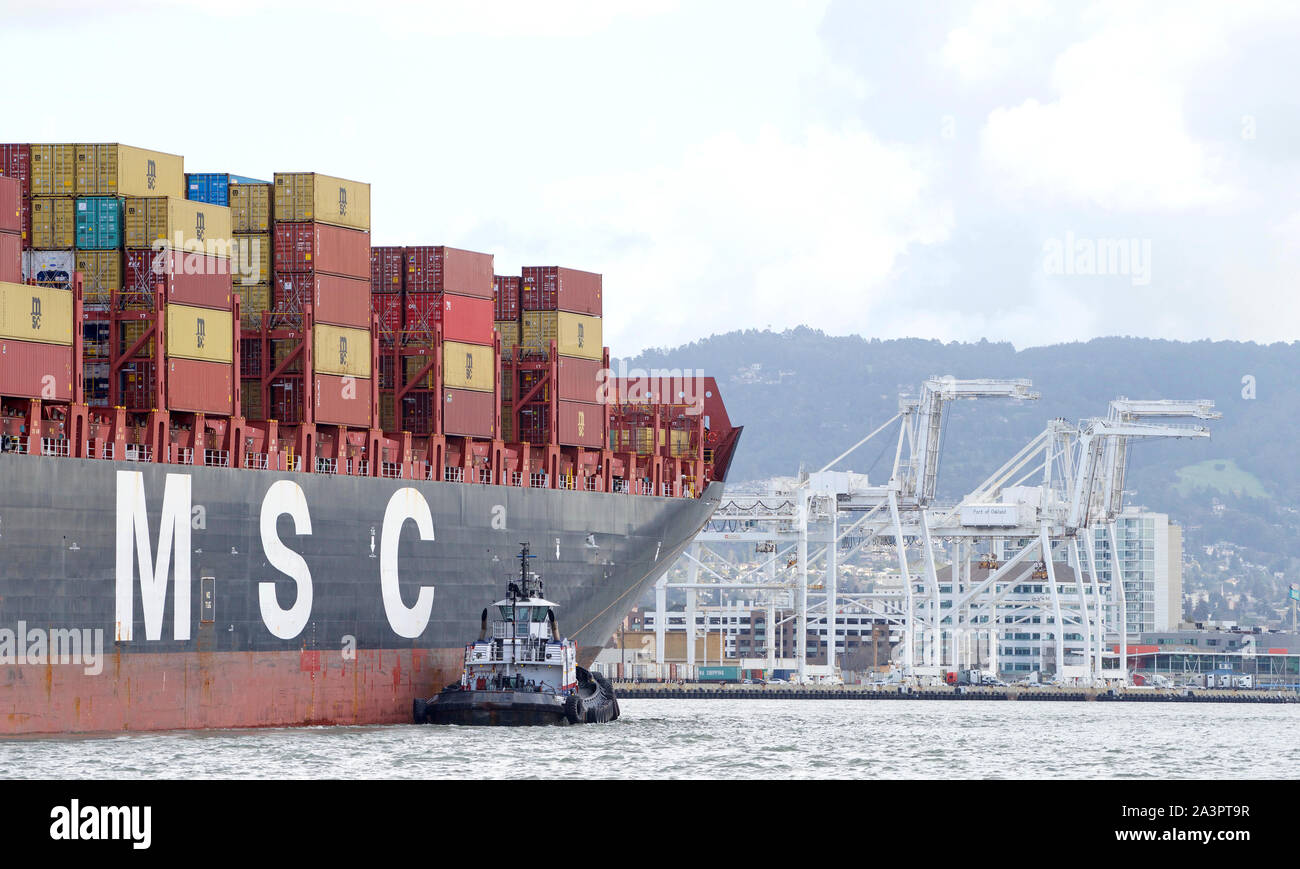 World's Largest Container Ship Msc High Resolution Stock Photography ...