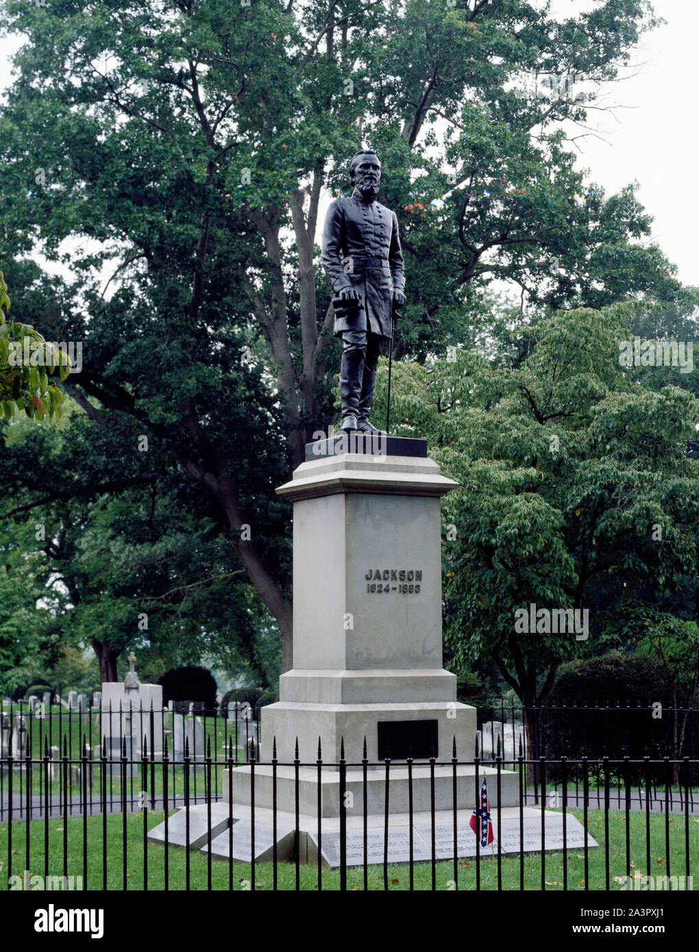 Statue of Confederate General Thomas Stonewall Jackson in the Stonewall