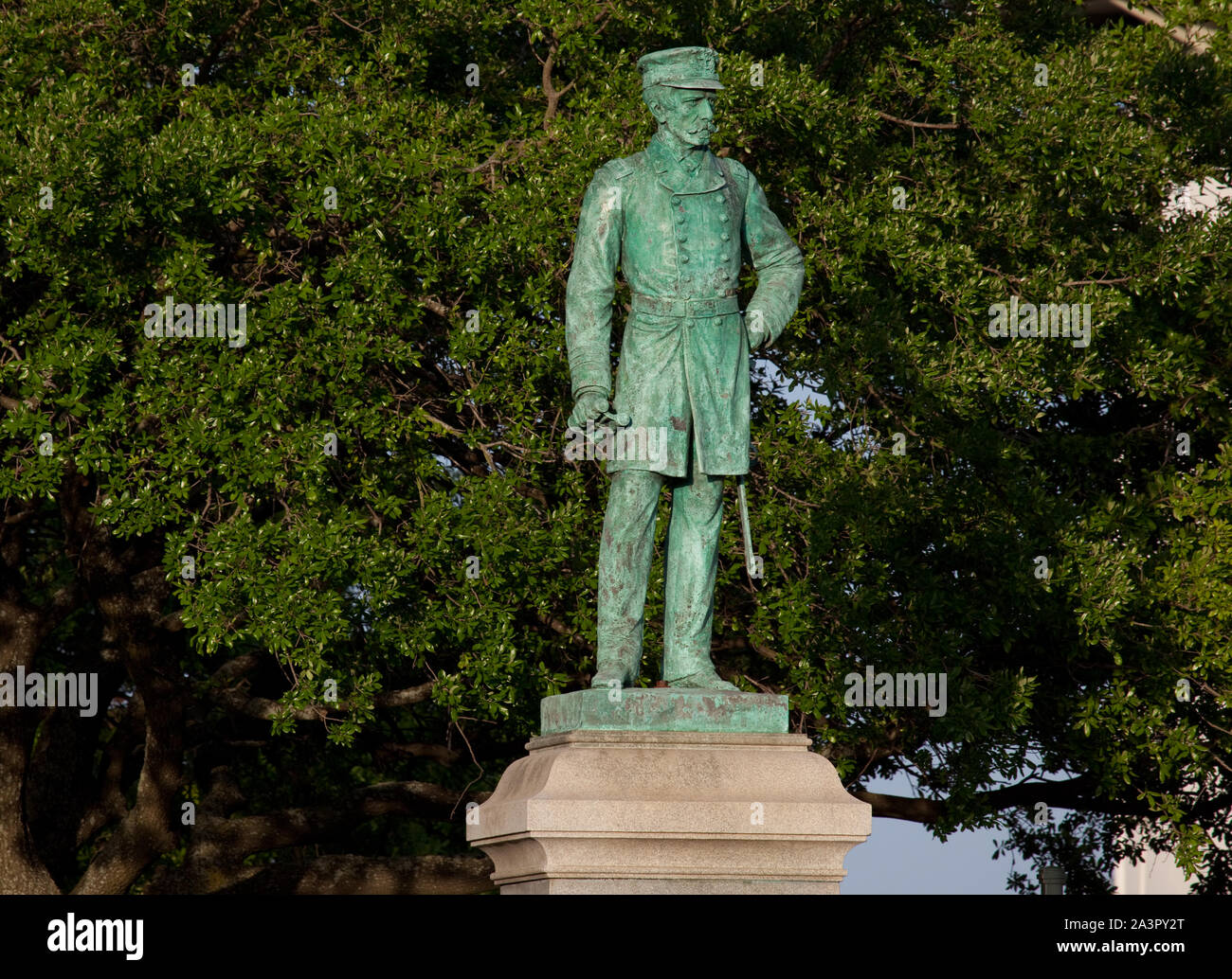 Statue of Rear Admiral Semmes of the C.S. Navy, Mobile, Alabama Stock