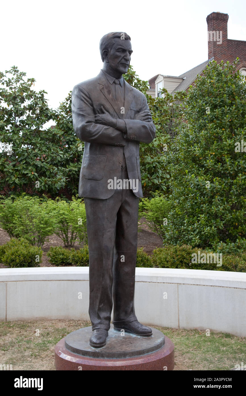 Statues outside of the Bryant-Denny Stadium to join the Statue of Nick Saban which will be erected and be placed in the Walk of Champions along with the 4 other National Championship Coaches (Wallace Wade, Frank Thomas, Paul Bear Bryant, and Gene Stallings) Stock Photo
