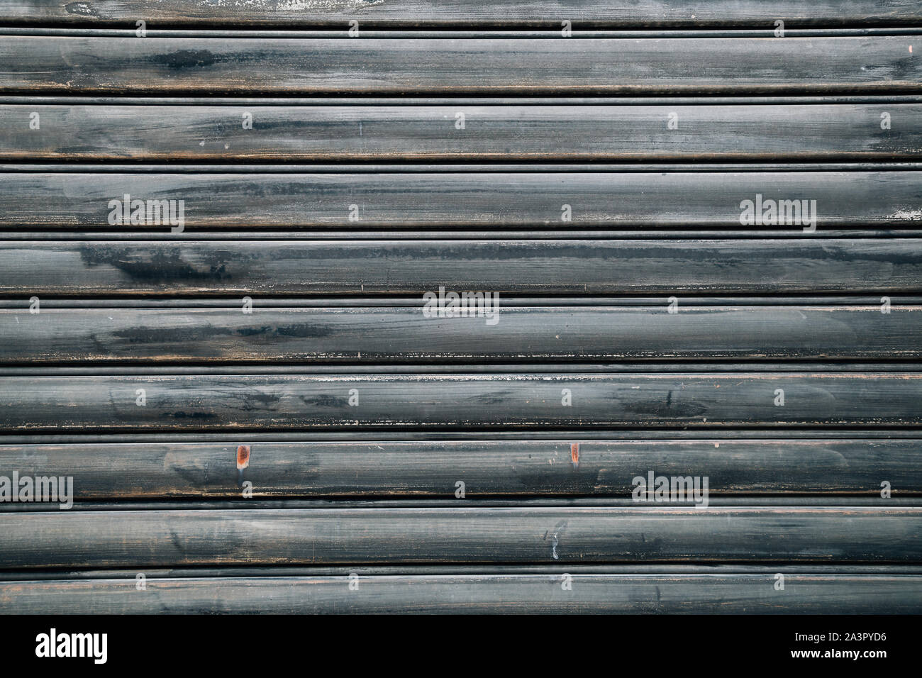 Black metal shutter door texture background Stock Photo