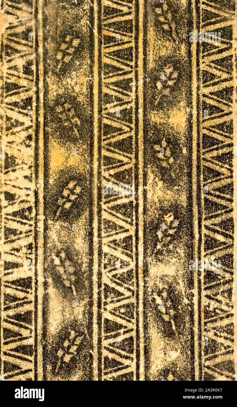 Very old damaged paper texture captured in the studio Stock Photo