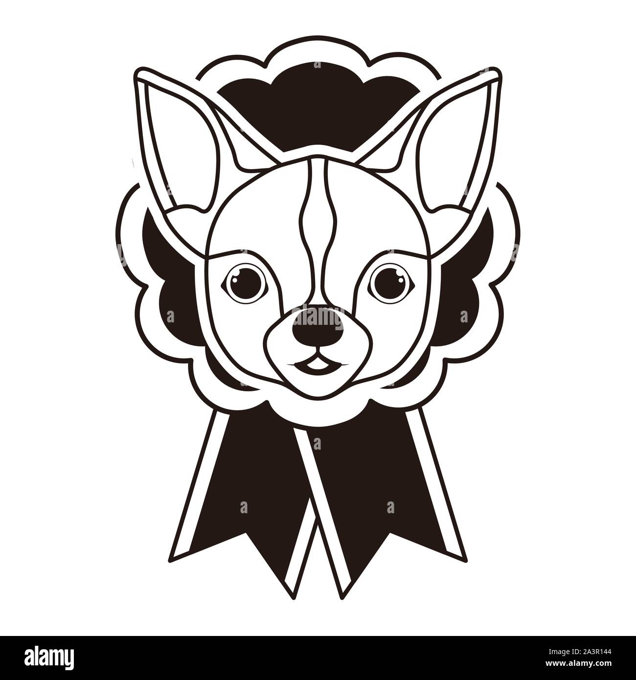 Medal winning dog Stock Vector Images - Alamy